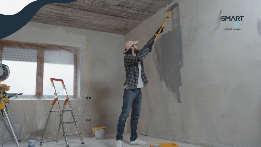 Tim SmartRenov bekerja profesional mencegah biaya renovasi membengkak