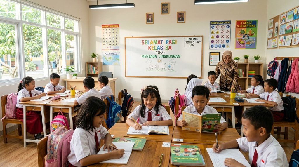 Hasil akhir Renovasi Rumah Sekolah Depok siap digunakan belajar mengajar