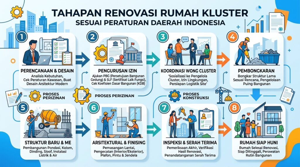 Tahapan mengatasi risiko Mengabaikan Bangun Rumah Pemilik cluster