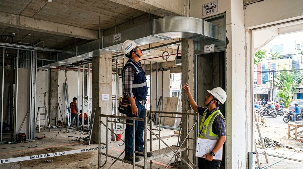 Simulasi Biaya Bangun Rumah - cafe shop tahap awal