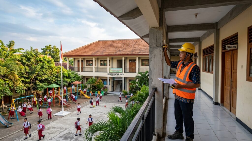 Inspeksi bangunan terkait risiko mengabaikan kontraktor pemilik sekolah
