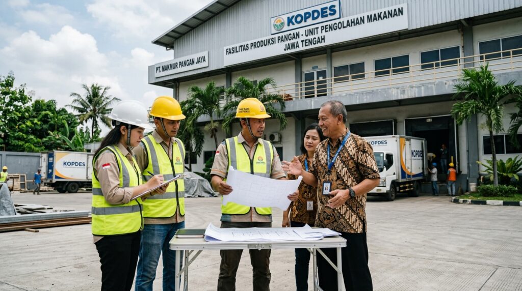 MBG Kopdes Kontraktor berdiskusi proyek fasilitas