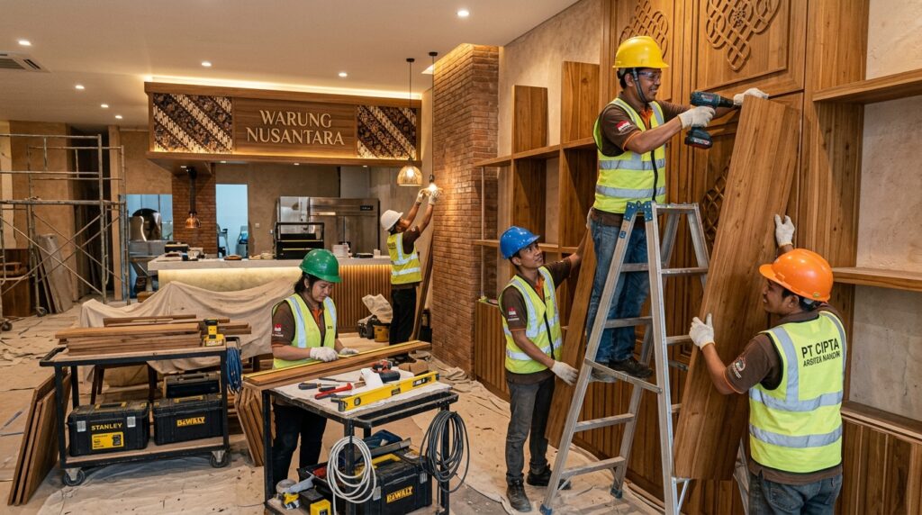 Proses pengerjaan Manfaat Renovasi Rumah Restoran