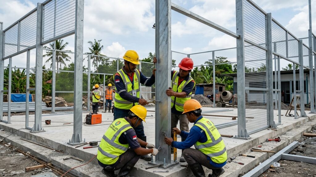 Proses konstruksi Pemilik Lap Padel Kontraktor profesional