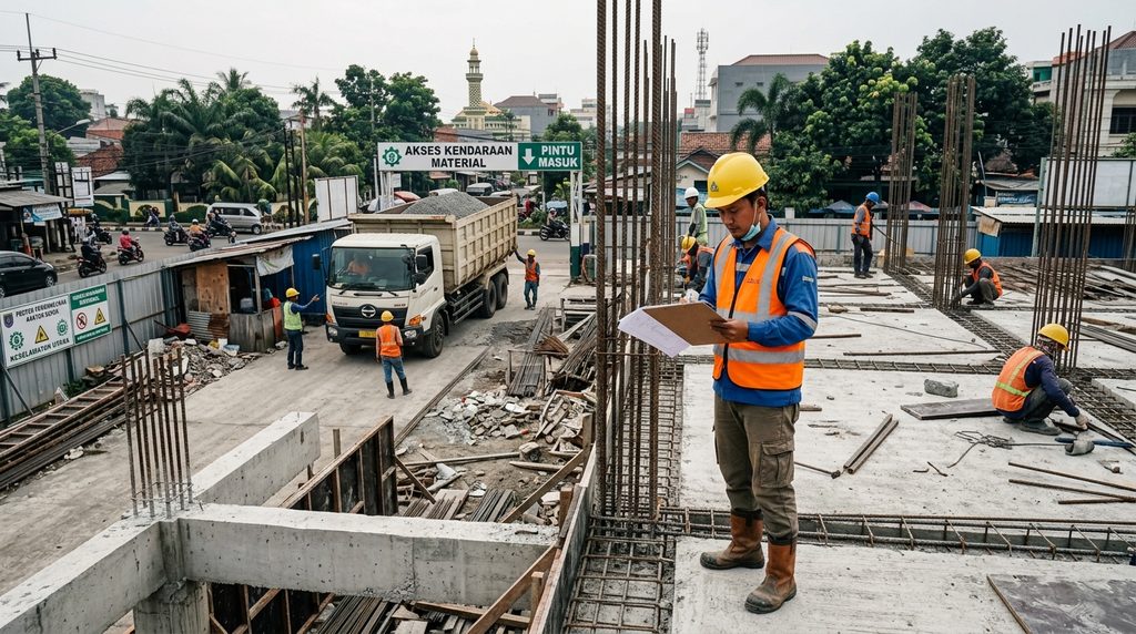 Simulasi Biaya Bangun Rumah pada kantor - visual tahap awal