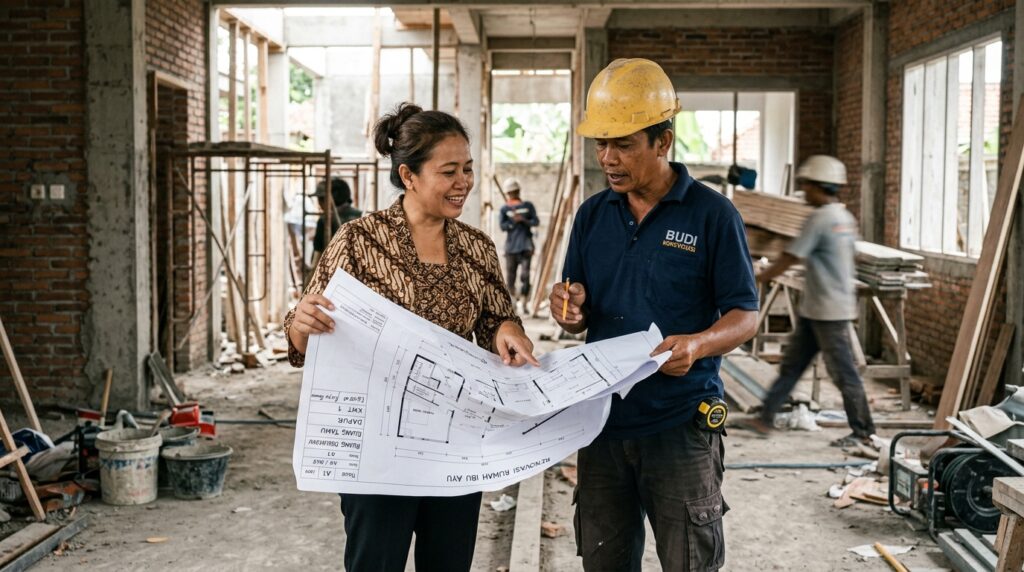 Diskusi Istilah Istilah Renovasi Rumah antara pemilik dan kontraktor