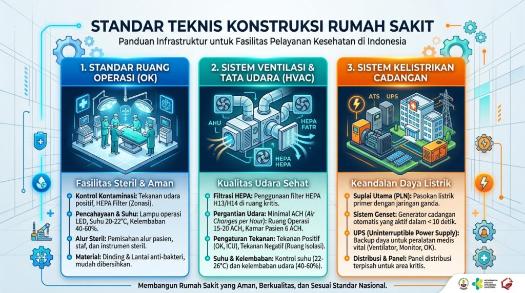 Standar Pemilik Rumah Sakit Kontraktor untuk fasilitas medis