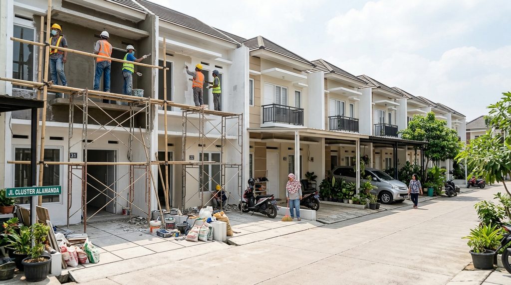 Simulasi Biaya Renovasi Rumah - visual awal cluster / perumahan