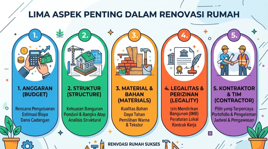Lima hal penting seputar Renovasi Rumah yang wajib diketahui