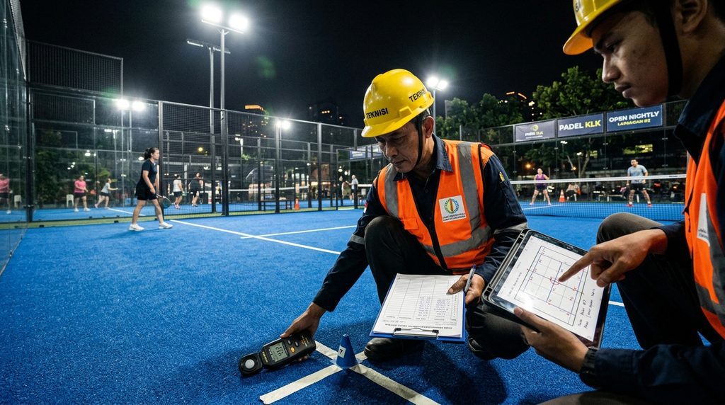 Mengurus Renovasi Rumah Lap - kontrol mutu dan pelaksanaan lapangan padel