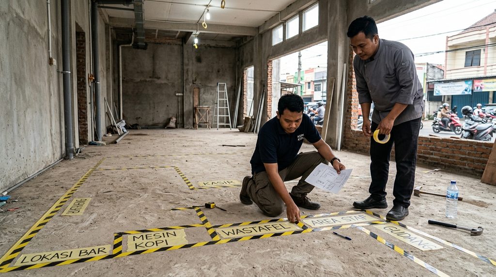 Simulasi Biaya Bangun Rumah - cafe shop tahap awal