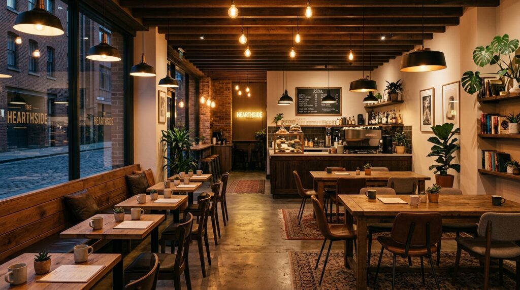 Interior cafe hasil renovasi profesional Mengabaikan Kontraktor Pemilik Cafe