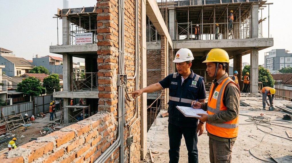 Simulasi Biaya Bangun Rumah pada kantor - visual tahap awal