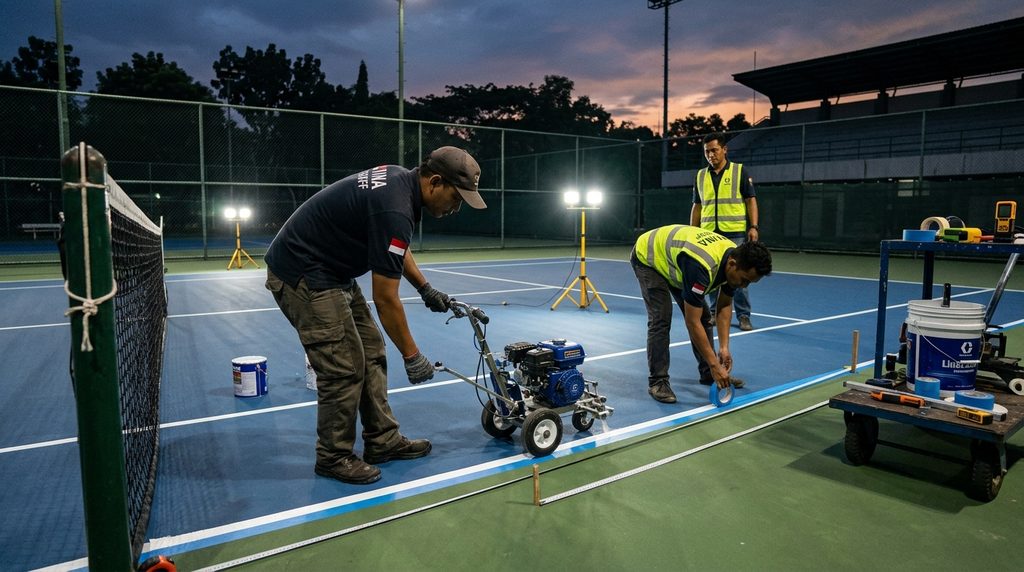 Simulasi Biaya Renovasi Rumah - inspeksi teknis lap tennis
