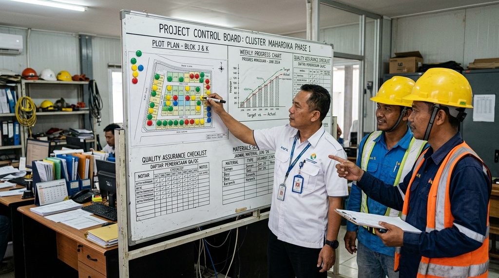Panduan Bangun Rumah Pemilik memakai kontrol batch dan quality gate