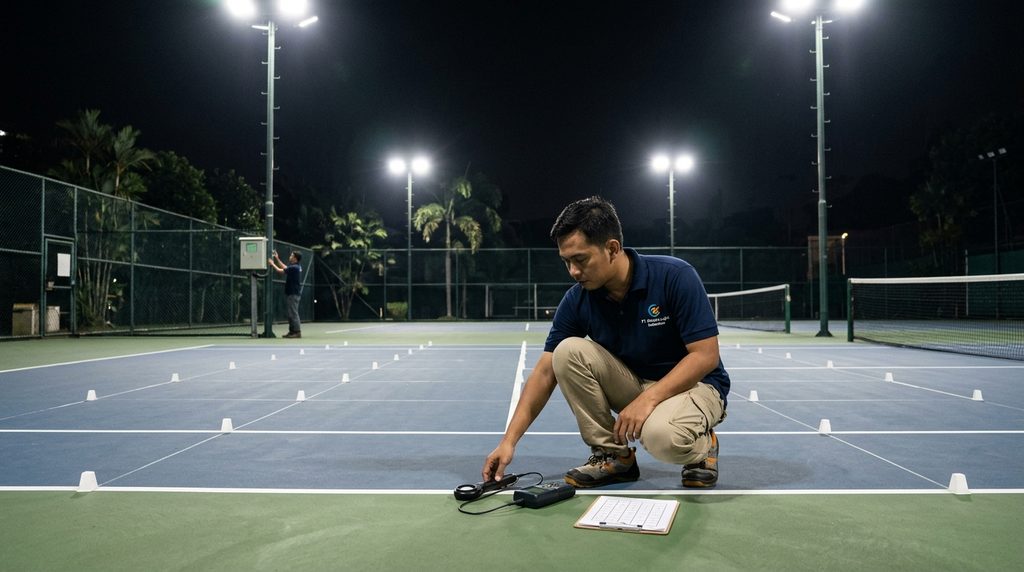 Simulasi Biaya Renovasi Rumah - inspeksi teknis lap tennis