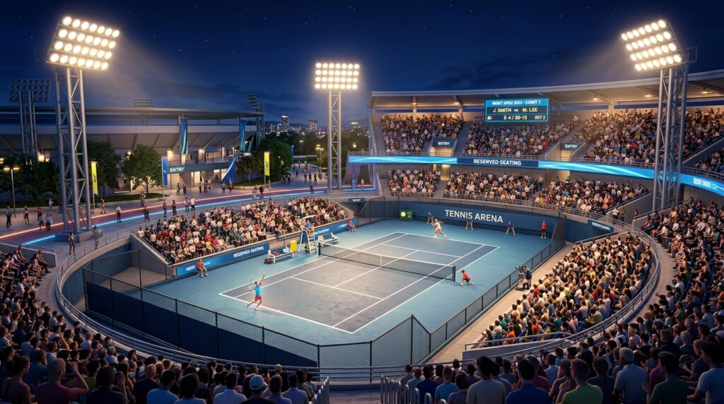 Konstruksi Pemilik Lapangan Tennis Bangun profesional