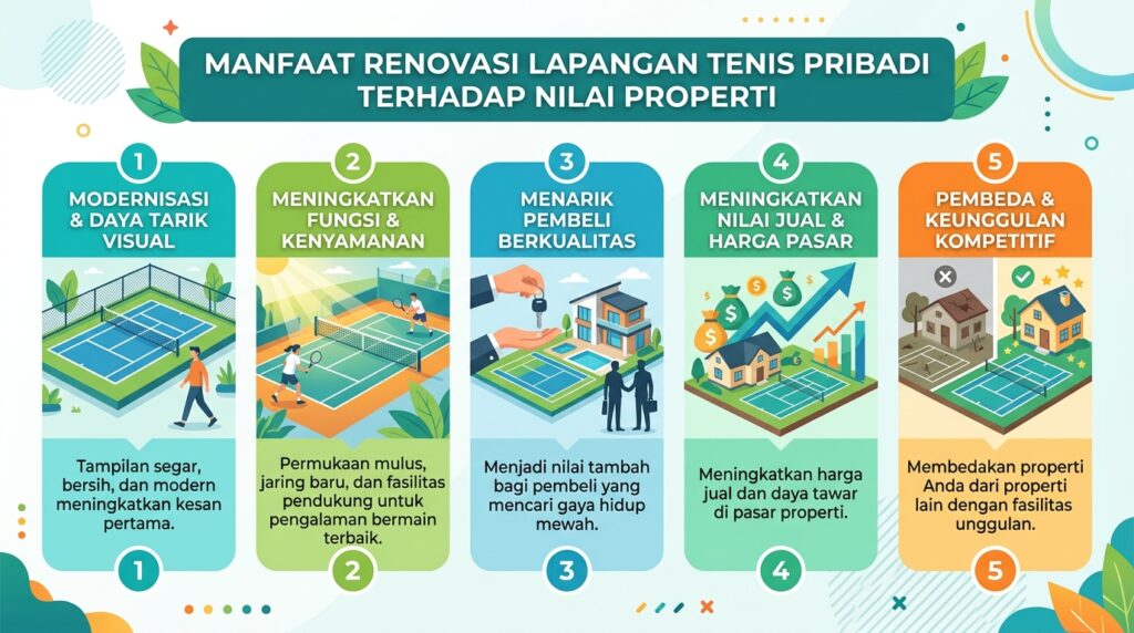 Manfaat Renovasi Rumah Lap tenis terhadap nilai properti