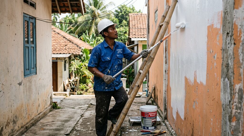 Jenis Renovasi Rumah ringan pengecatan dinding