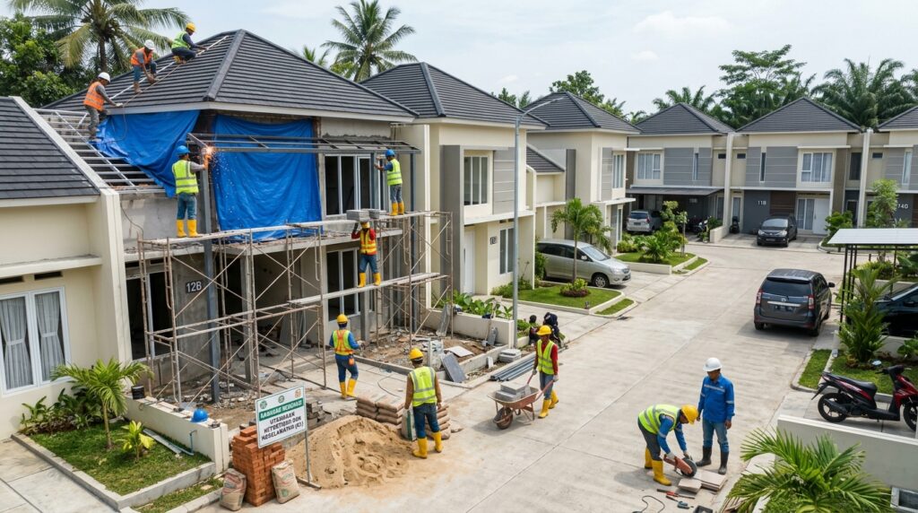 Renovasi rumah cluster sebagai panduan renovasi rumah pemilik cluster