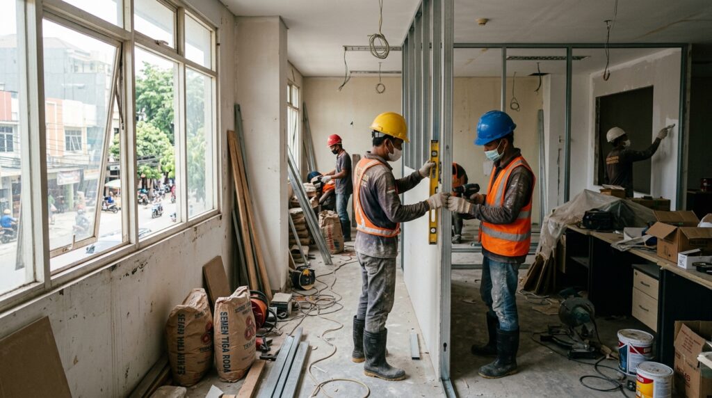 Panduan Kontraktor Pemilik Kantor saat proses renovasi berlangsung