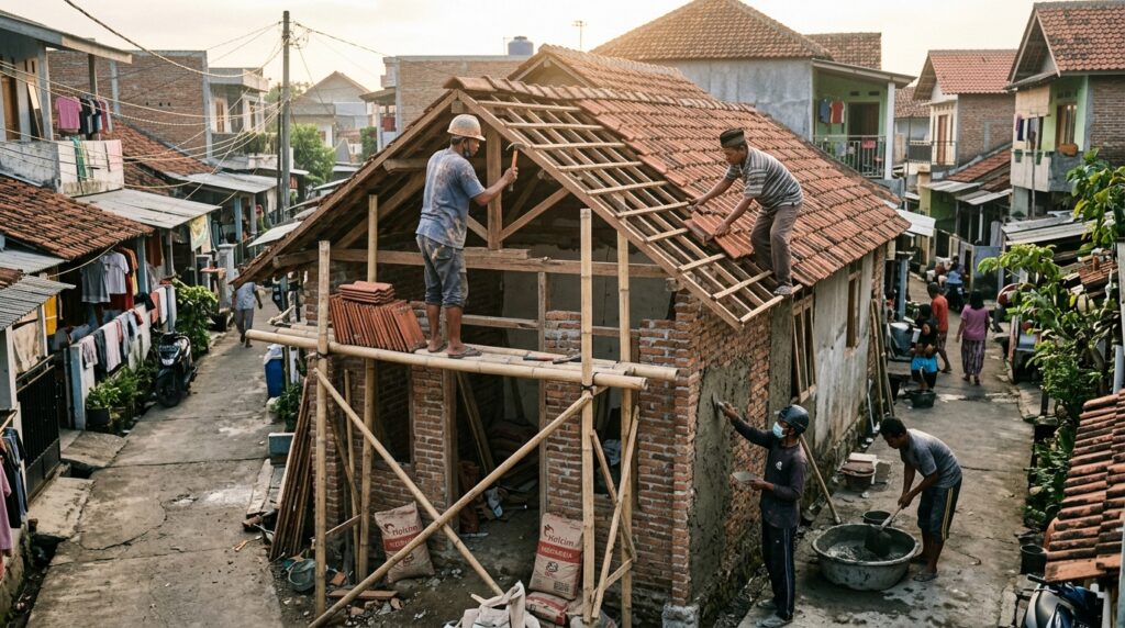 Risiko Mengabaikan Renovasi Rumah Pemilik cluster tanpa kontraktor