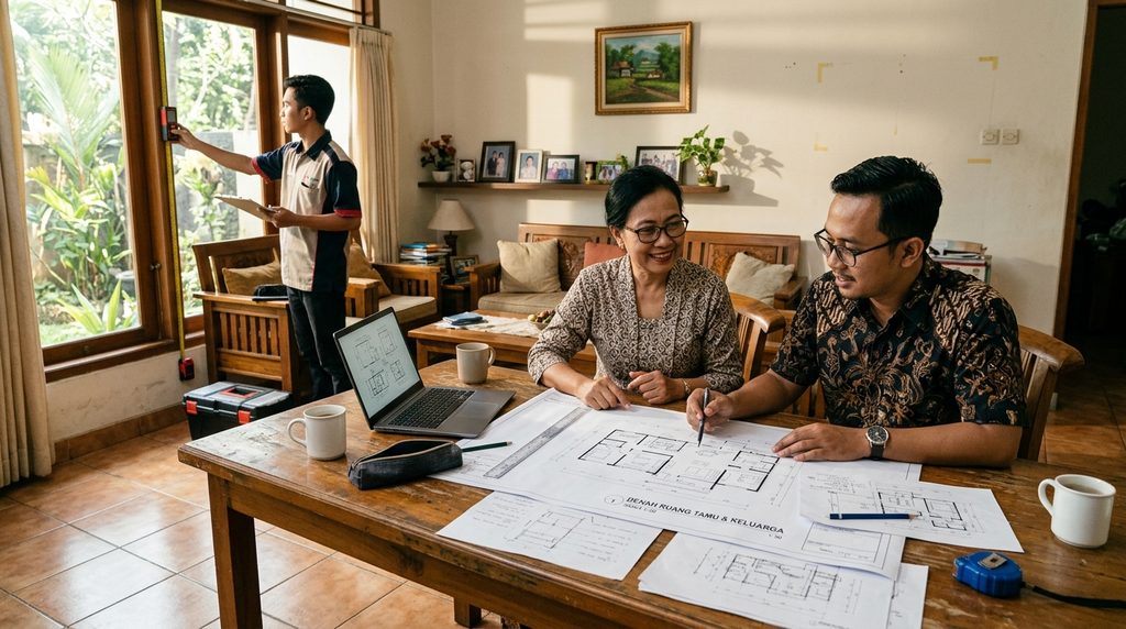desain rumah modern untuk hasil renovasi yang terencana