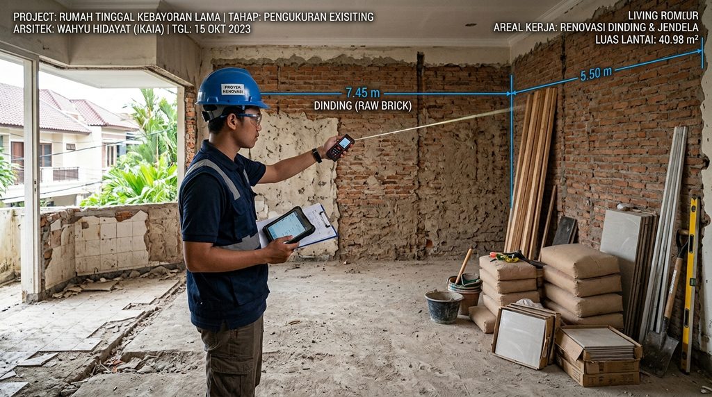 biaya renovasi rumah per meter pada tahap perencanaan proyek