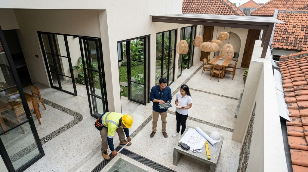 hasil dan proses jasa desain arsitektur rumah untuk proyek renovasi