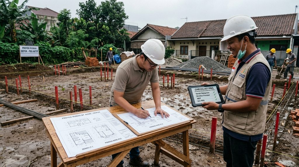 Persiapan proyek berdasarkan biaya urus imb depok 2026 dan dokumen PBG