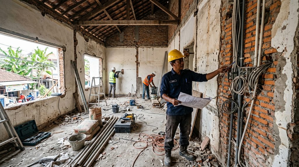 biaya renovasi apartemen pada tahap perencanaan dan pemeriksaan proyek