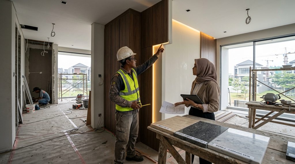 kontraktor rumah BSD dengan kontrol mutu dan dokumentasi proyek