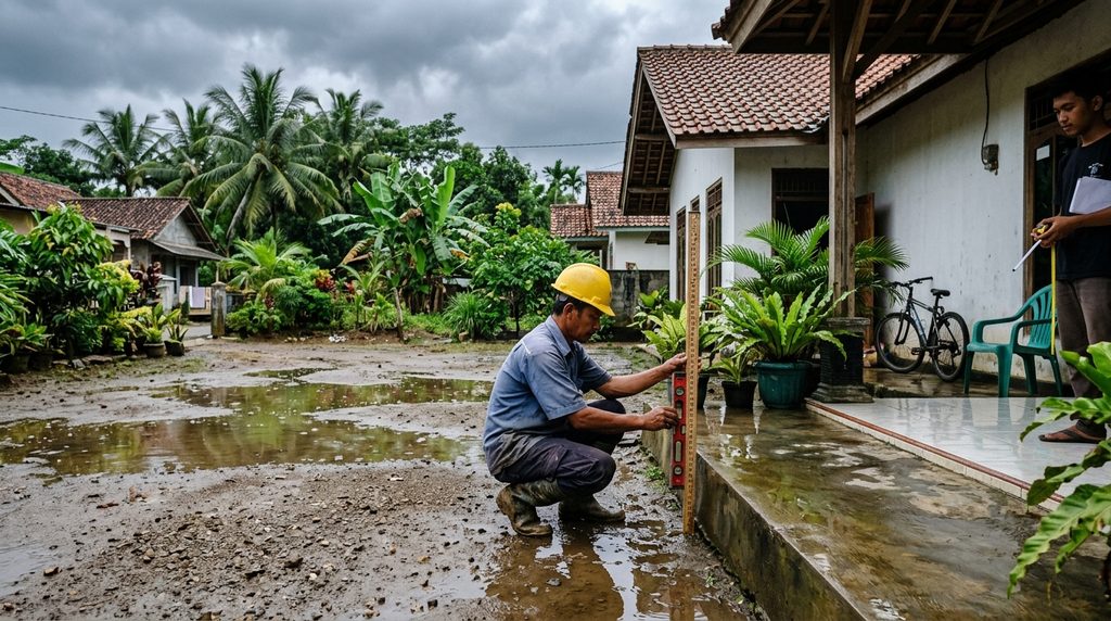 drainase rumah pada tahap perencanaan dan pemeriksaan awal