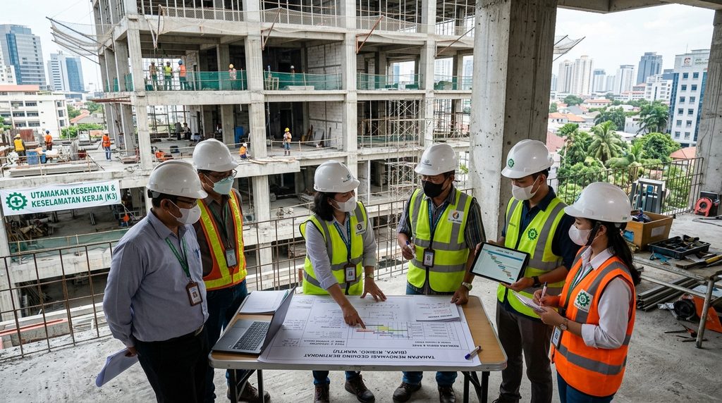 perencanaan renovasi gedung untuk proyek komersial profesional