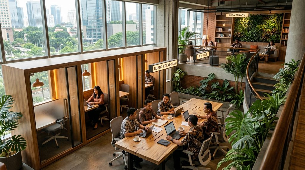 desain restoran untuk proyek komersial profesional