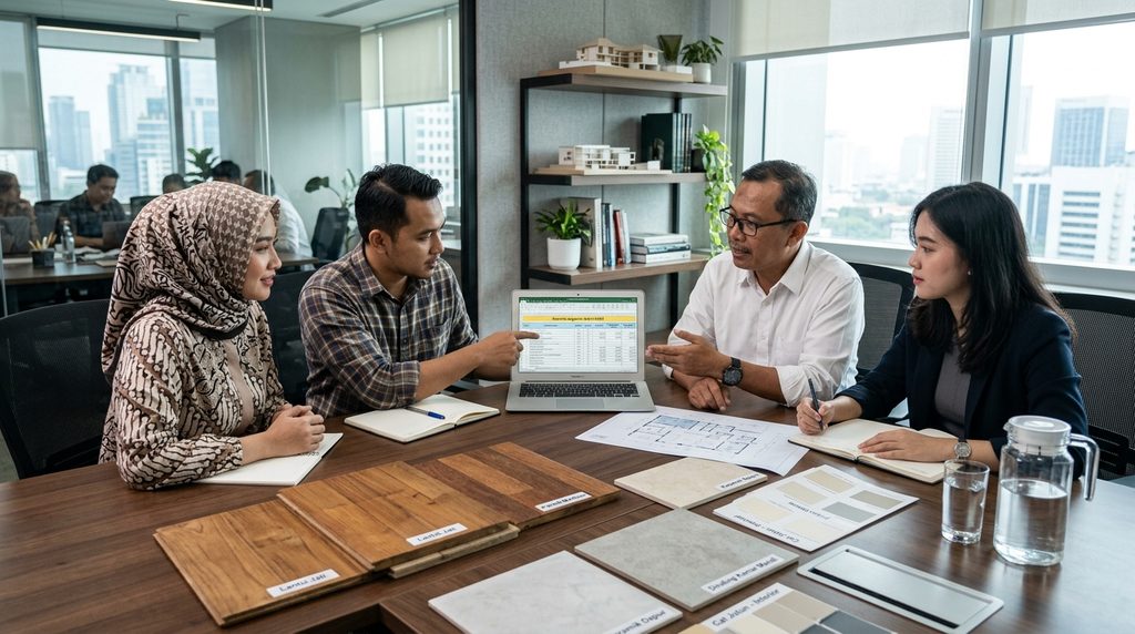 cara memilih kontraktor bangunan untuk proyek terencana dan transparan