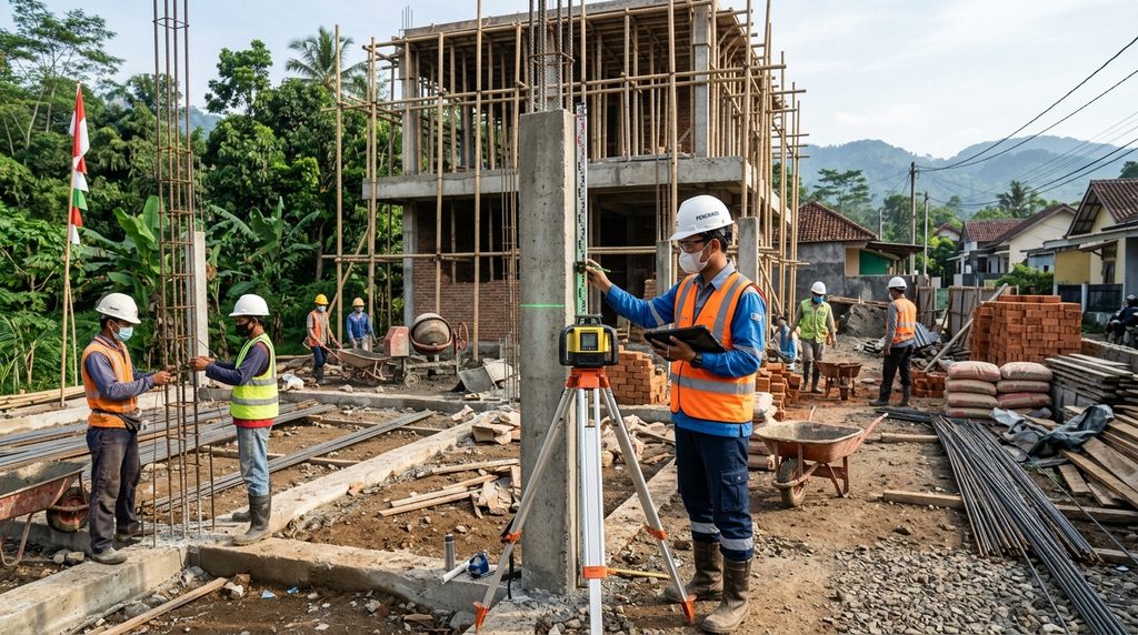 Renovasi Rumah Cafe Shop
pada tahap survei proyek cafe shop di Bogor