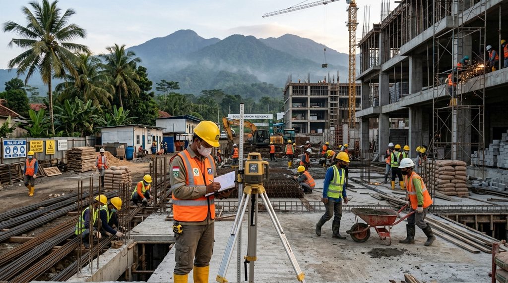 Konsultasi
Gratis Kontraktor Bogor pada tahap survei proyek properti hunian dan
komersial di Bogor