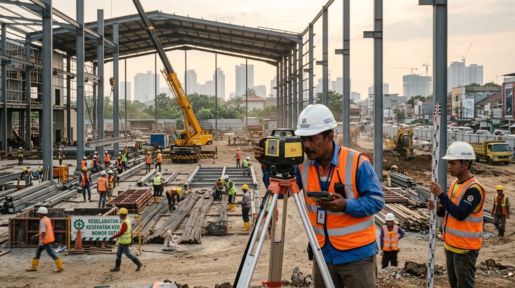 Renovasi Rumah Khusus
Gudang pada tahap survei proyek gudang di Jabodetabek