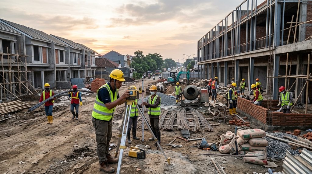 Layanan Renovasi Rumah
Bekasi pada tahap survei proyek rumah dan ruko di Bekasi
