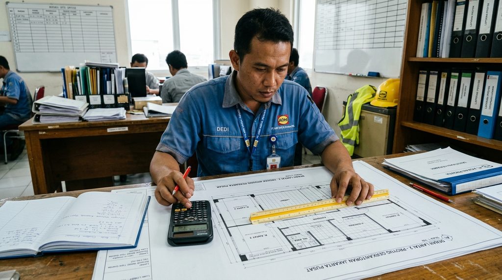 kebutuhan material renovasi rumah pada tahap perencanaan proyek