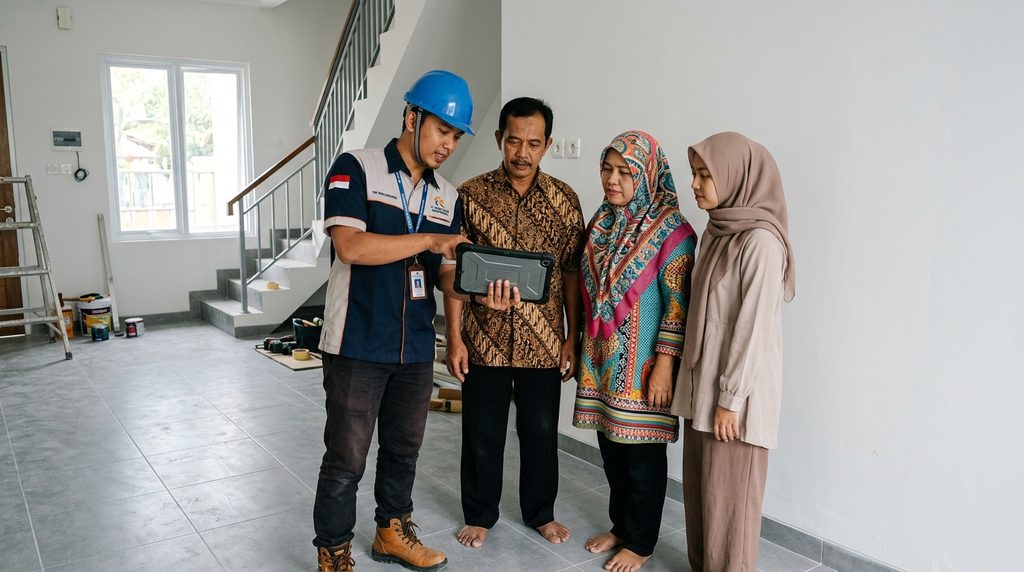 renovasi rumah profesional dalam proses kontrol dan pelaksanaan