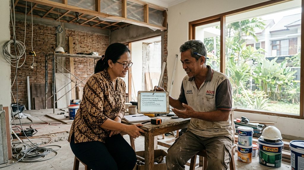 memilih kontraktor renovasi rumah pada tahap portofolio relevan