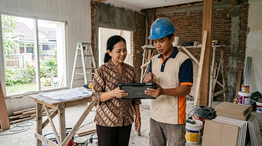 memilih kontraktor renovasi rumah pada tahap portofolio releva