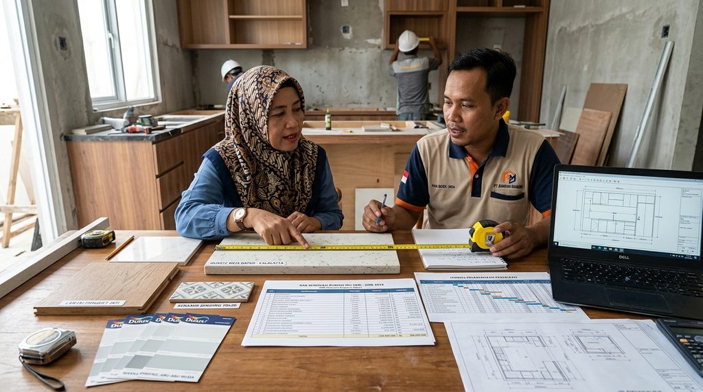 detail jasa bangun rumah full service dalam perencanaan dan pengerjaan