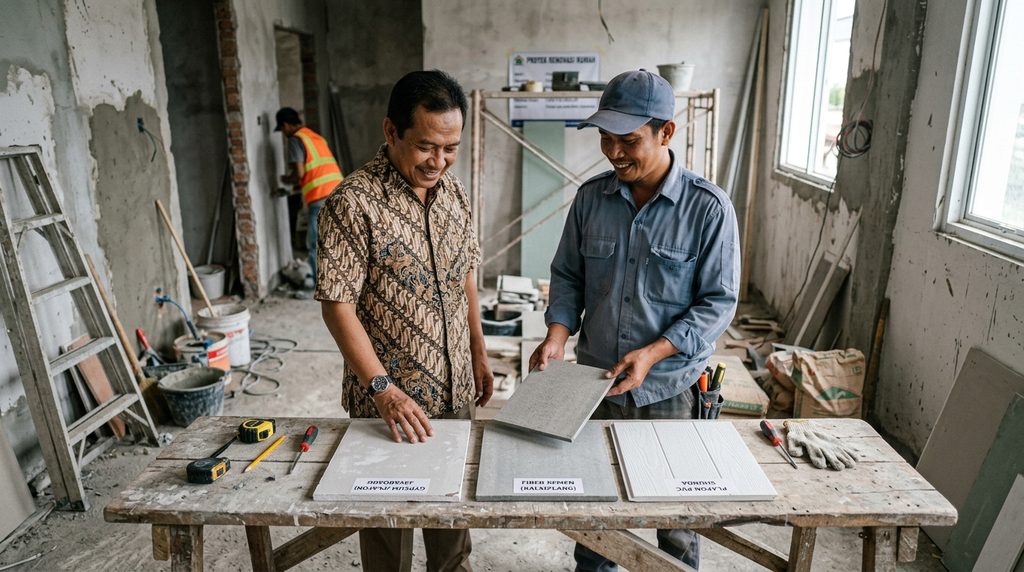 biaya renovasi plafon dengan perencanaan teknis Smartrenov