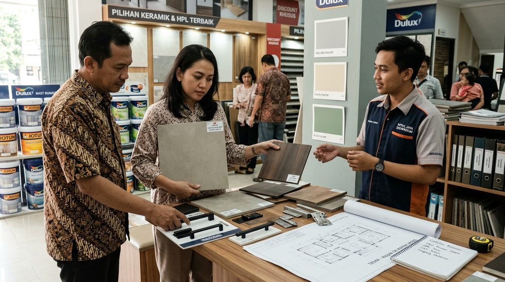 material bangunan renovasi rumah pada tahap perencanaan proyek