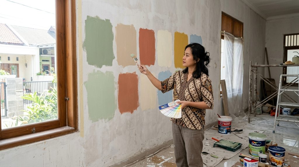 cat rumah renovasi pada tahap perencanaan dan pemeriksaan awal
