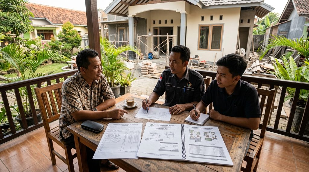 harga renovasi rumah pada tahap perencanaan proyek