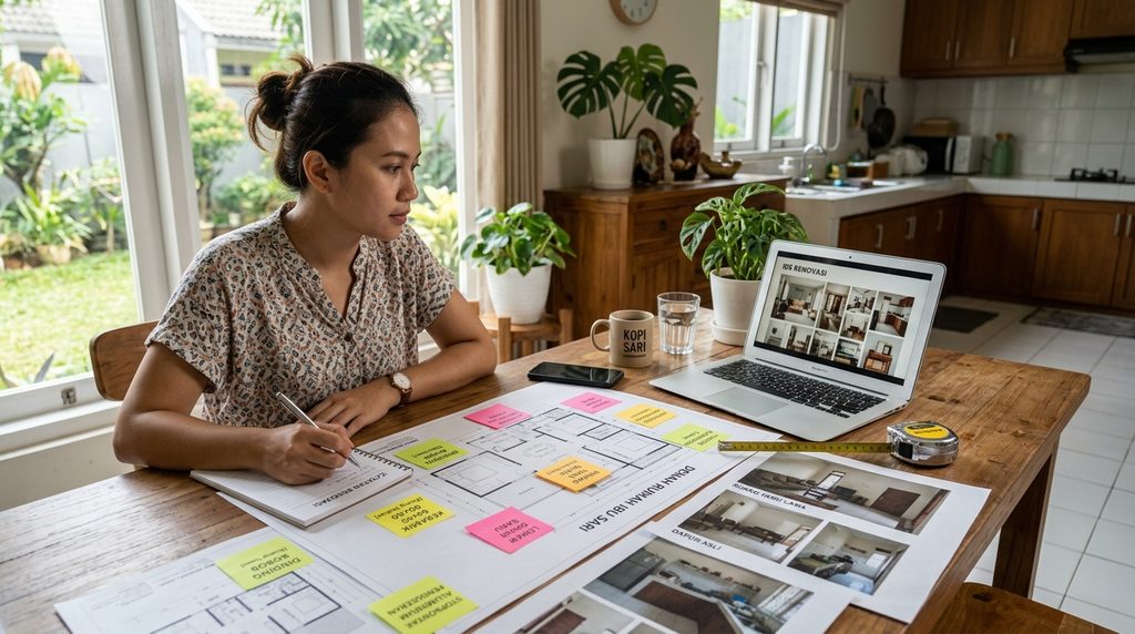 Persiapan memulai renovasi rumah dari tahap perencanaan